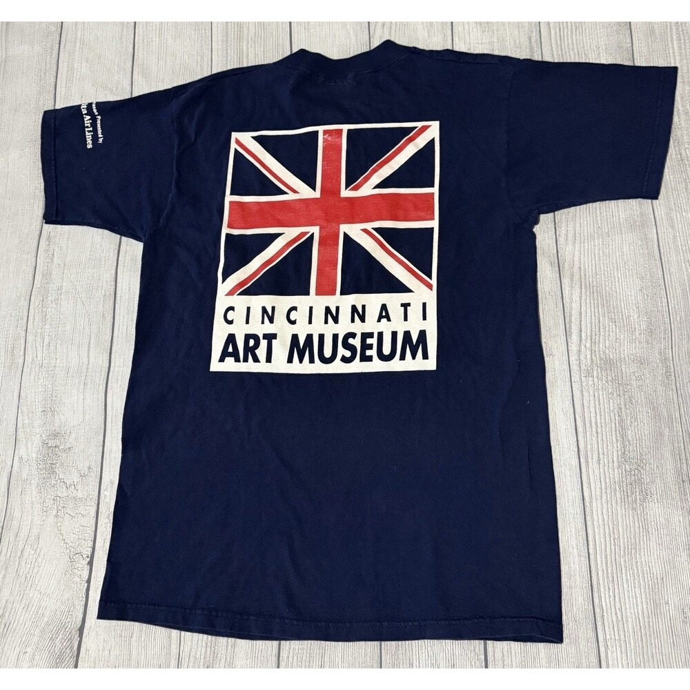 Vintage 1999 Cincinnati Art Museum The British Are Coming Graphic T Shirt Size L